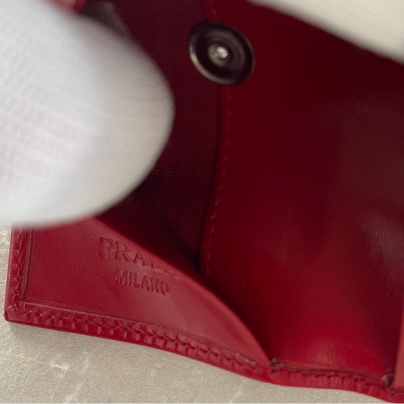 Prada Red Leather 6 Key Slots Holder Case - Picture 17 of 17